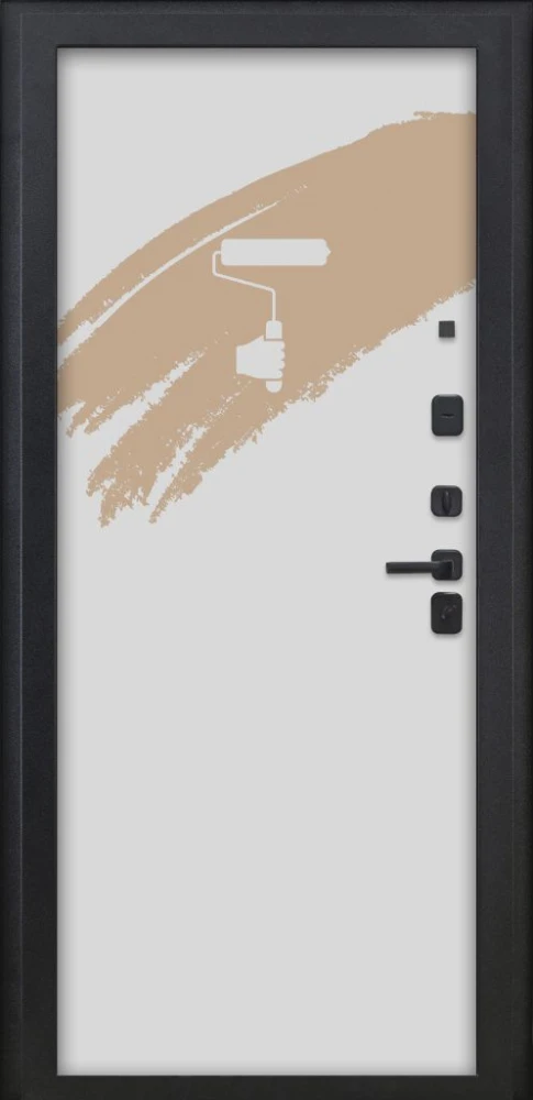 Входная дверь ДвериПРО Квадро Под покраску DPRO220885 внутренняя сторона